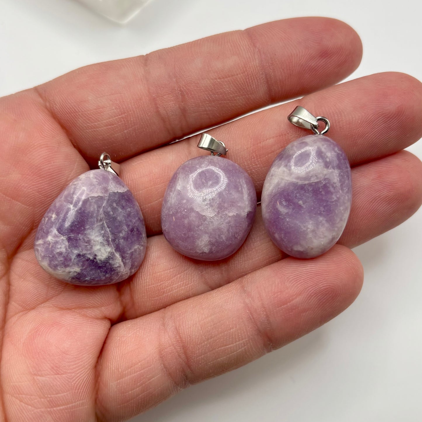 Lepidolite Pendants