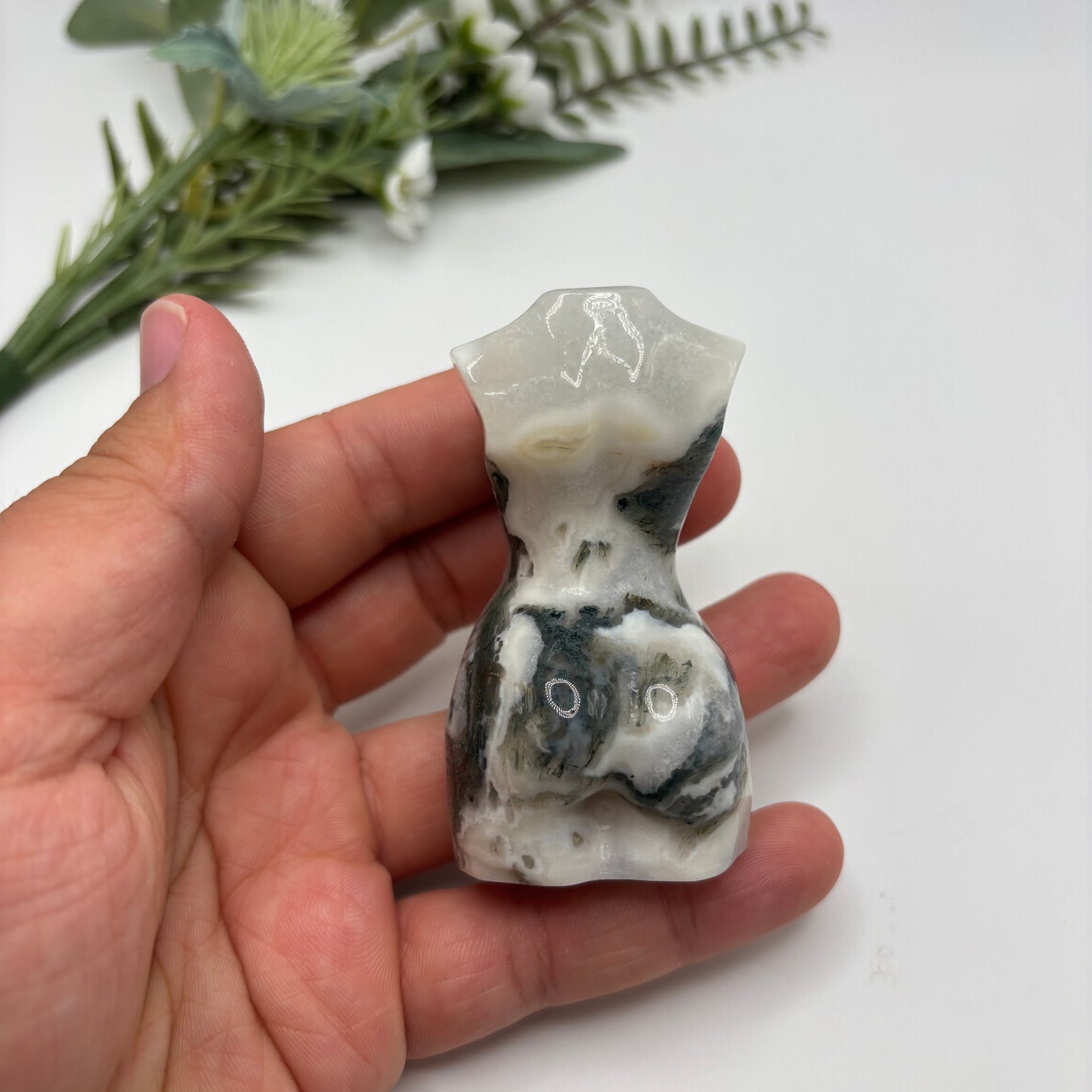 Moss Agate Goddess