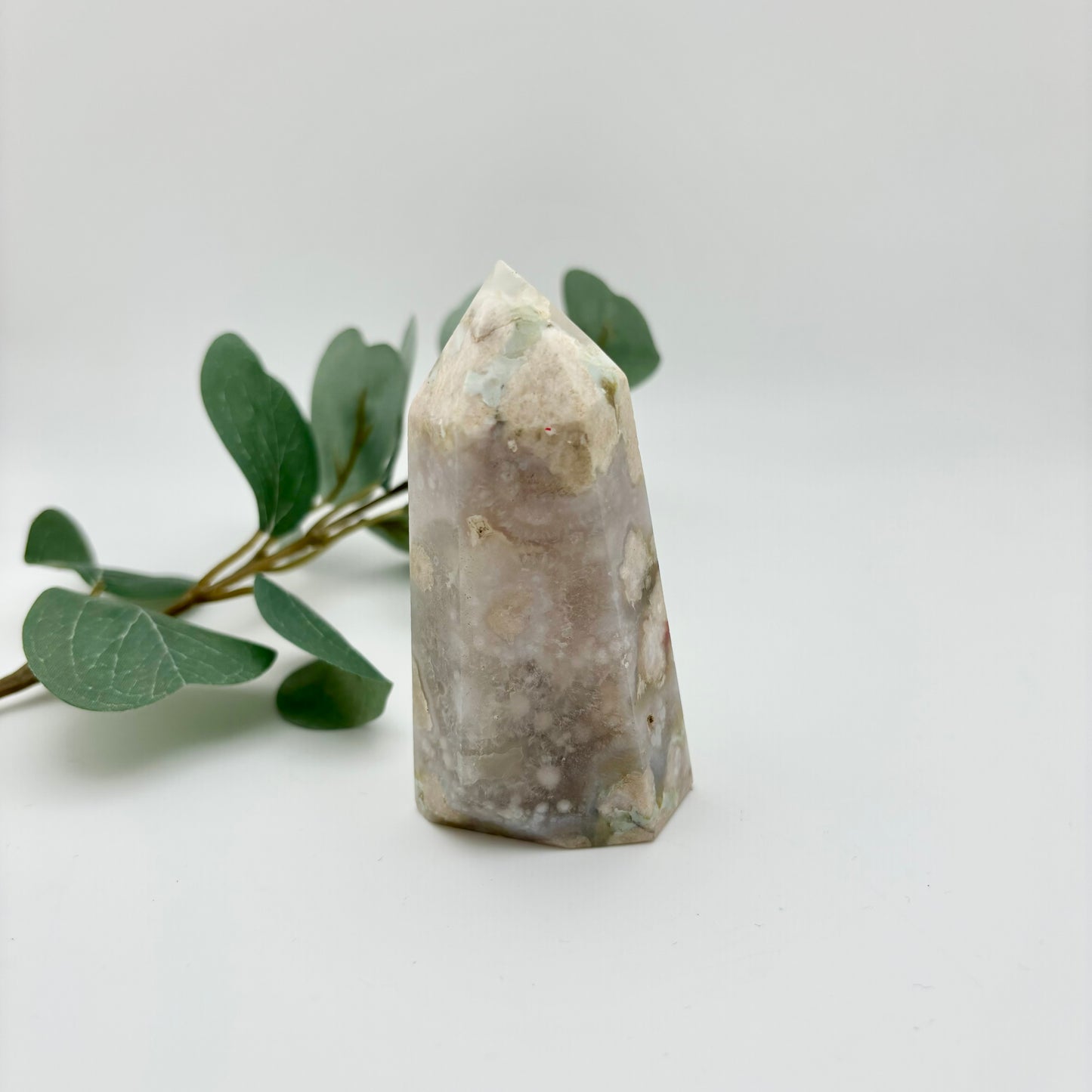 Green Flower Agate Towers