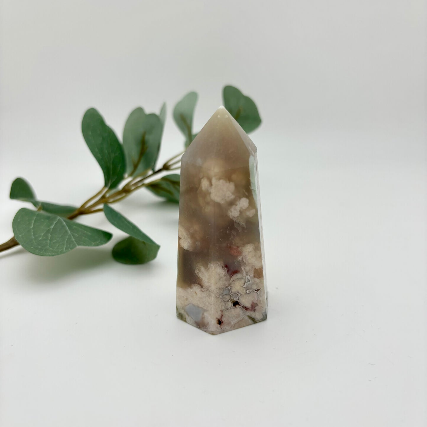 Green Flower Agate Towers