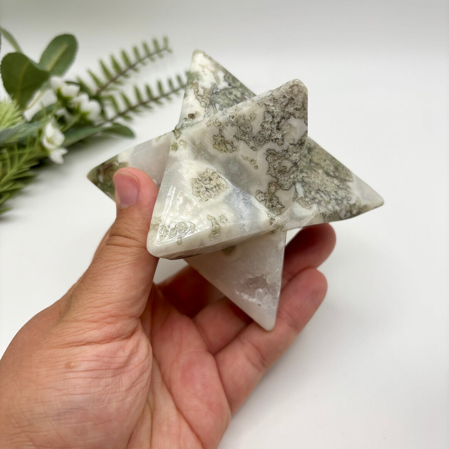 Moss Agate Merkabas