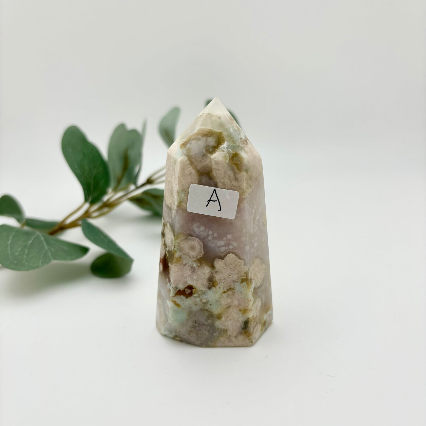 Green Flower Agate Towers