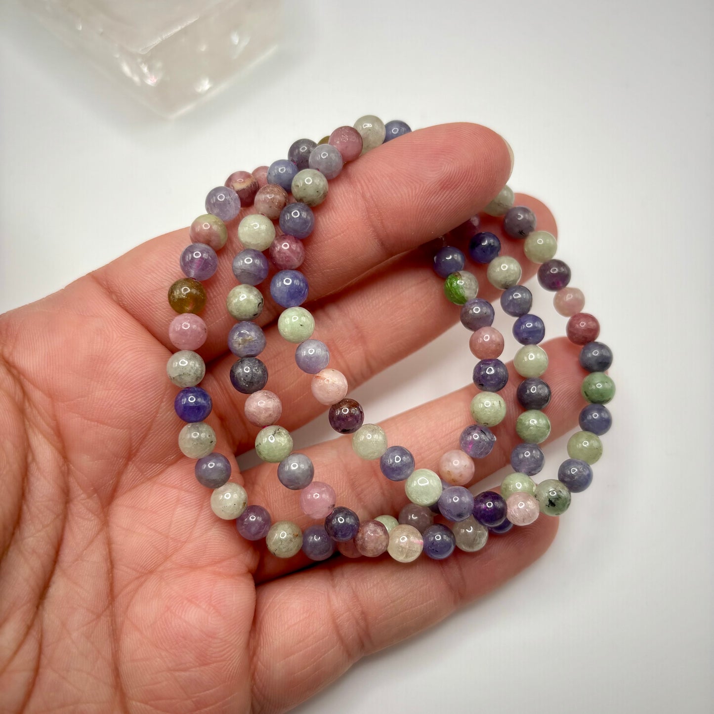 Tanzanite and Multicolour Tourmaline Bracelets