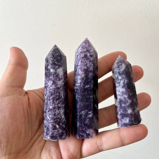 Dark Lepidolite Towers