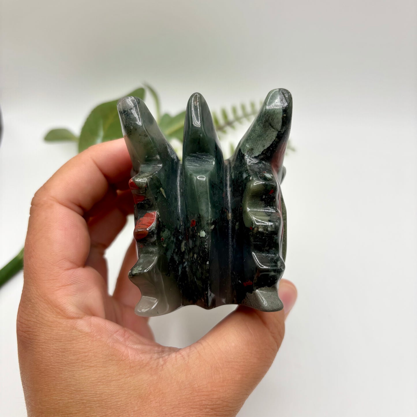 African Bloodstone Dragon Head