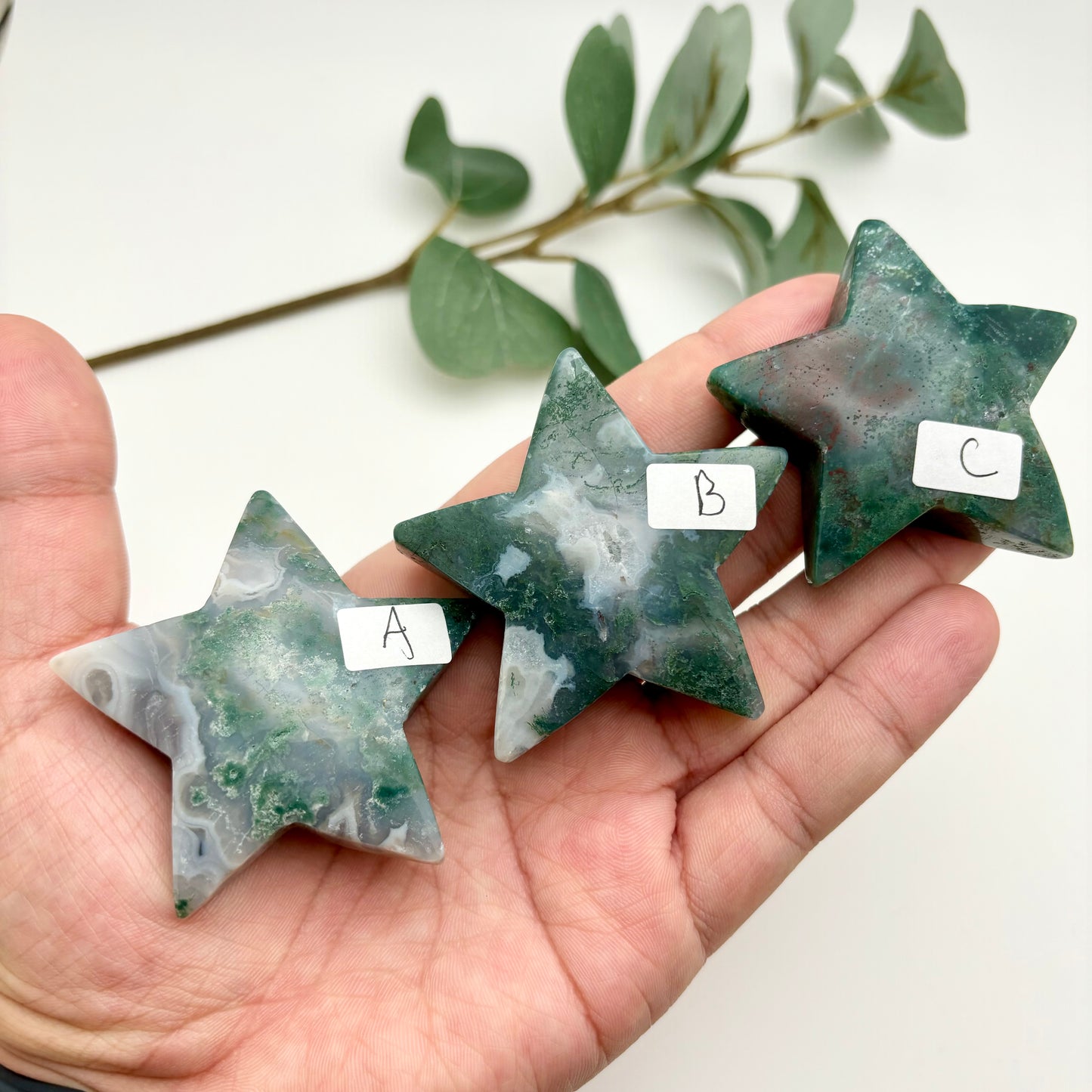 Moss Agate Stars