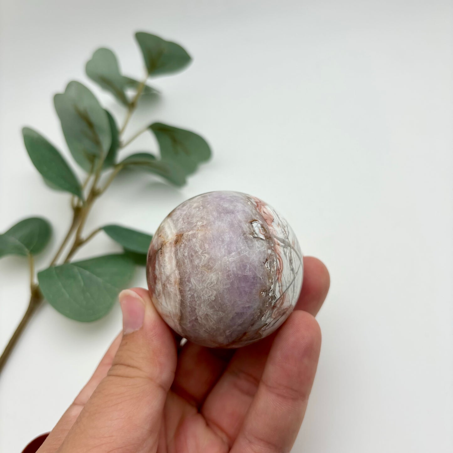 Amethyst with Crazy Lace Agate Spheres