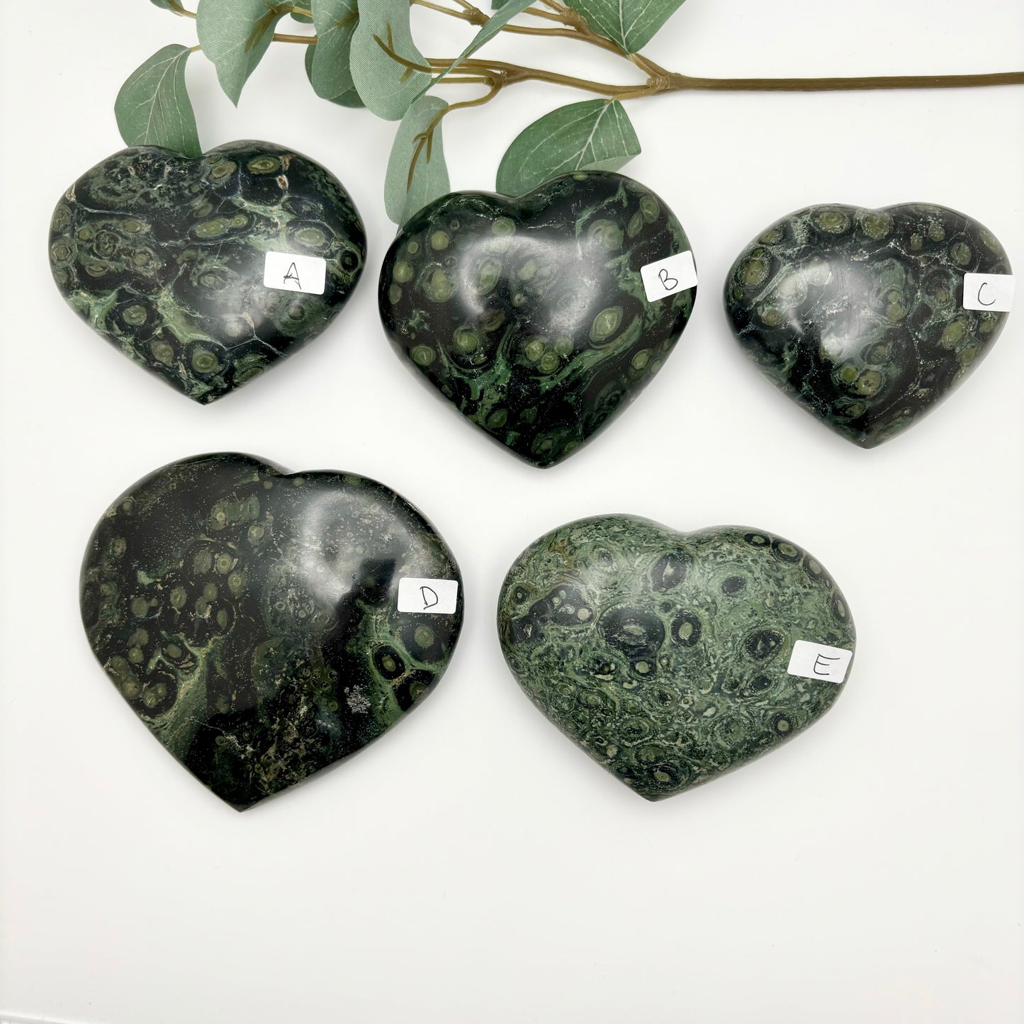 Large Kambaba Jasper Hearts