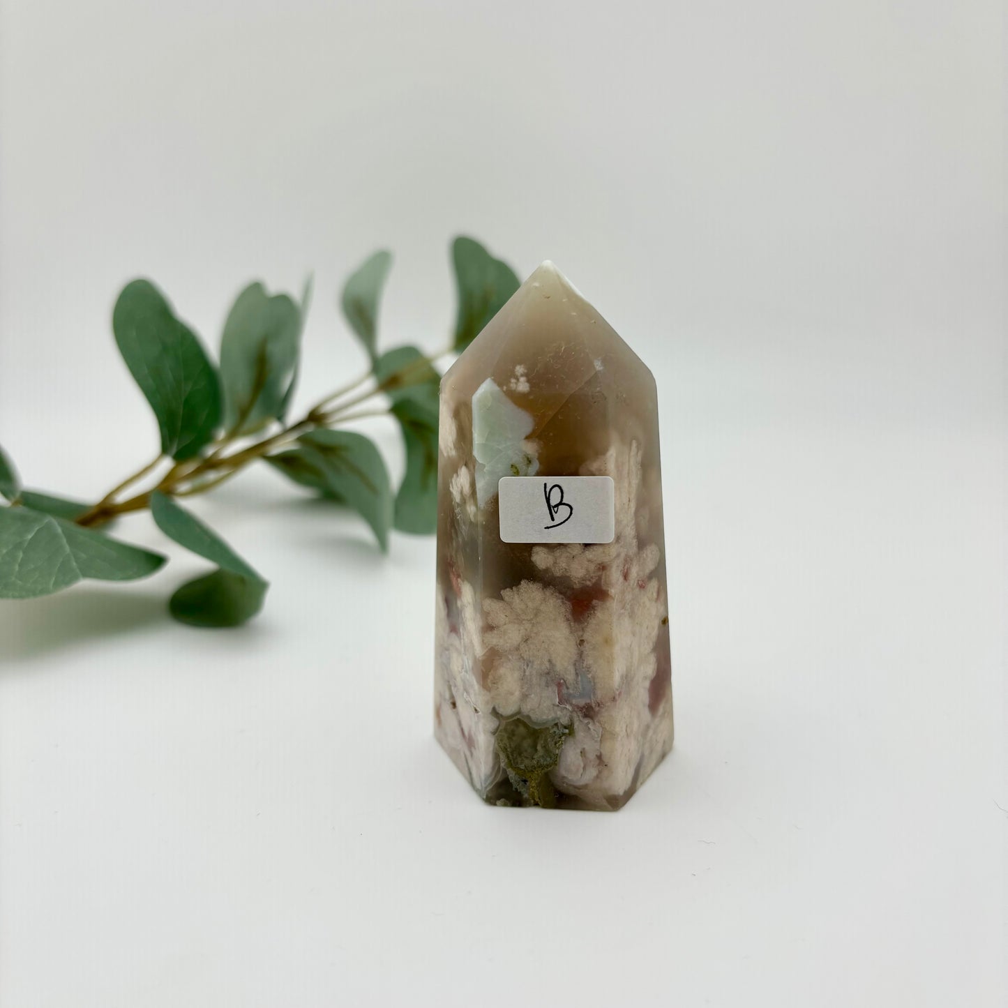 Green Flower Agate Towers