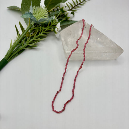 Faceted Rhodochrosite Necklace