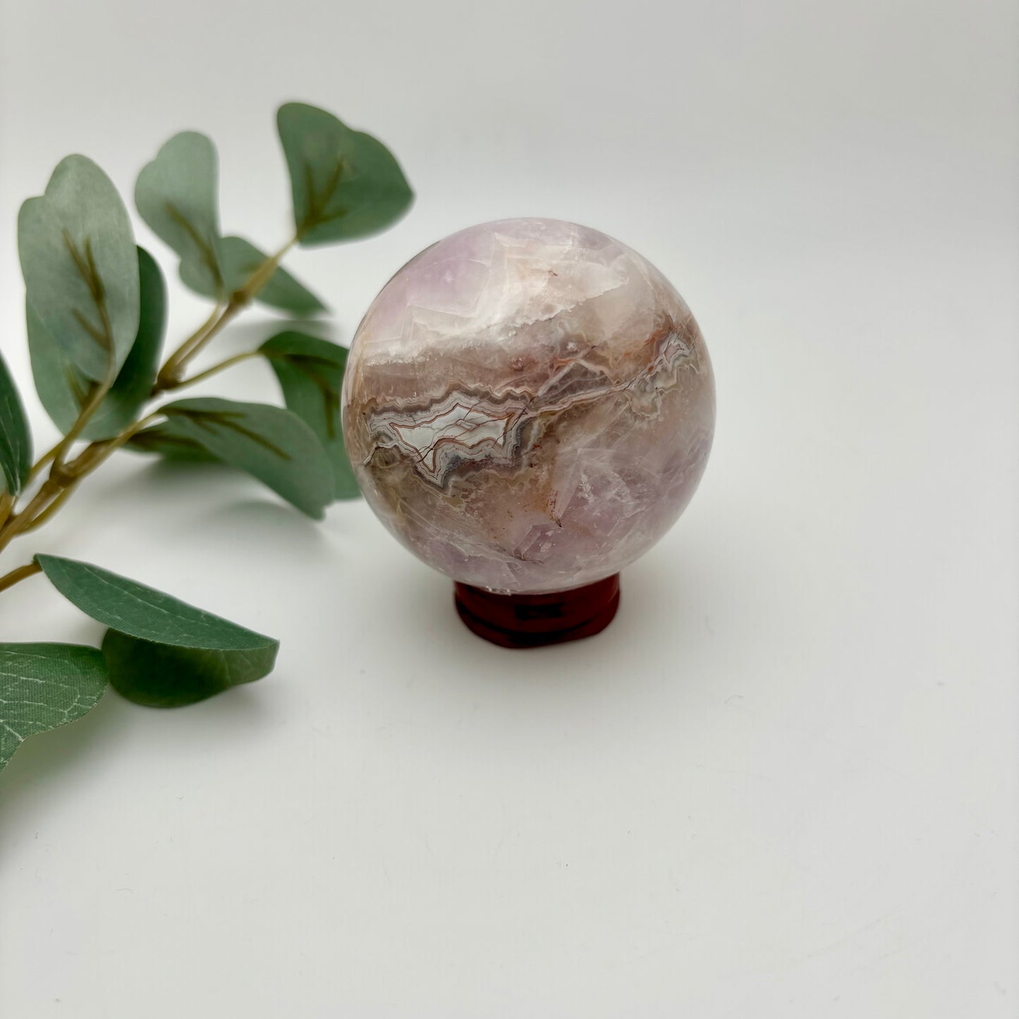 Amethyst with Crazy Lace Agate Spheres