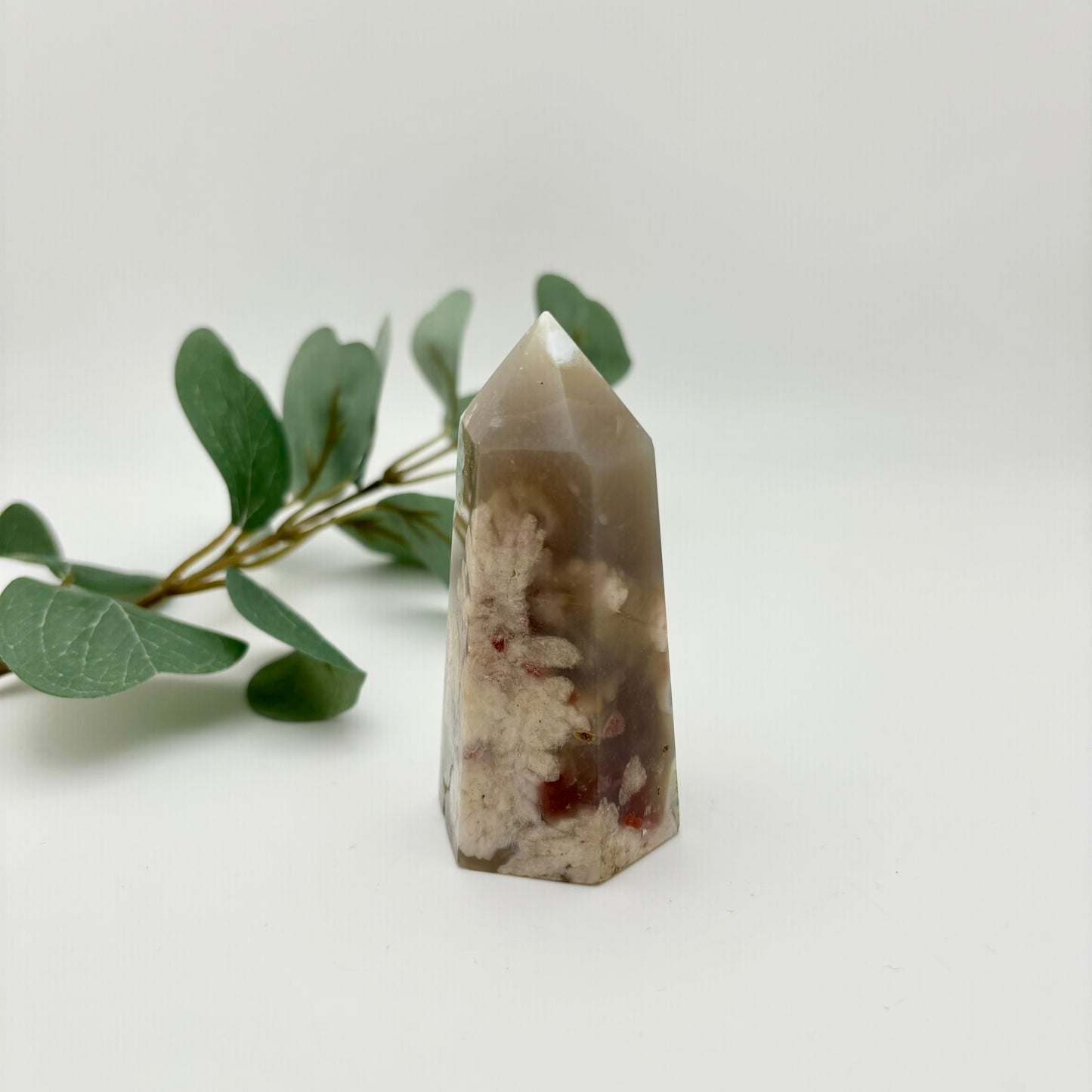 Green Flower Agate Towers