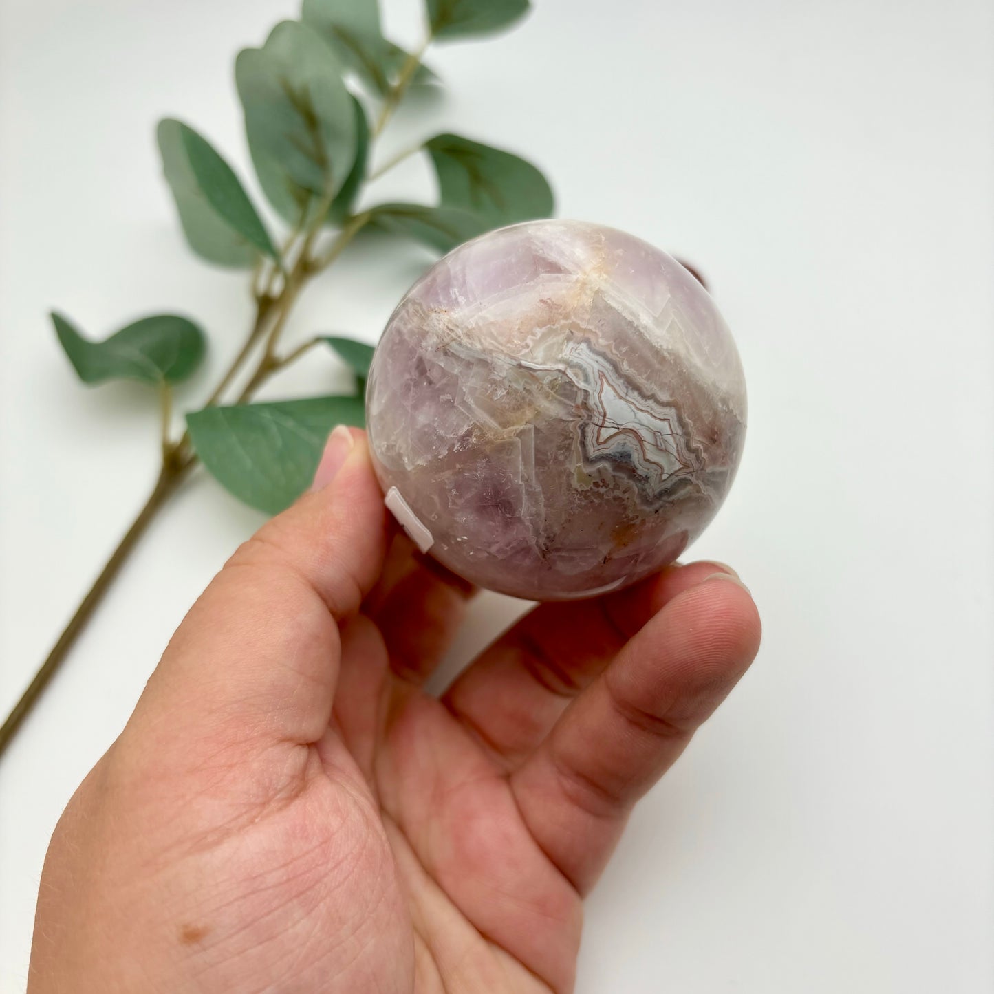 Amethyst with Crazy Lace Agate Spheres
