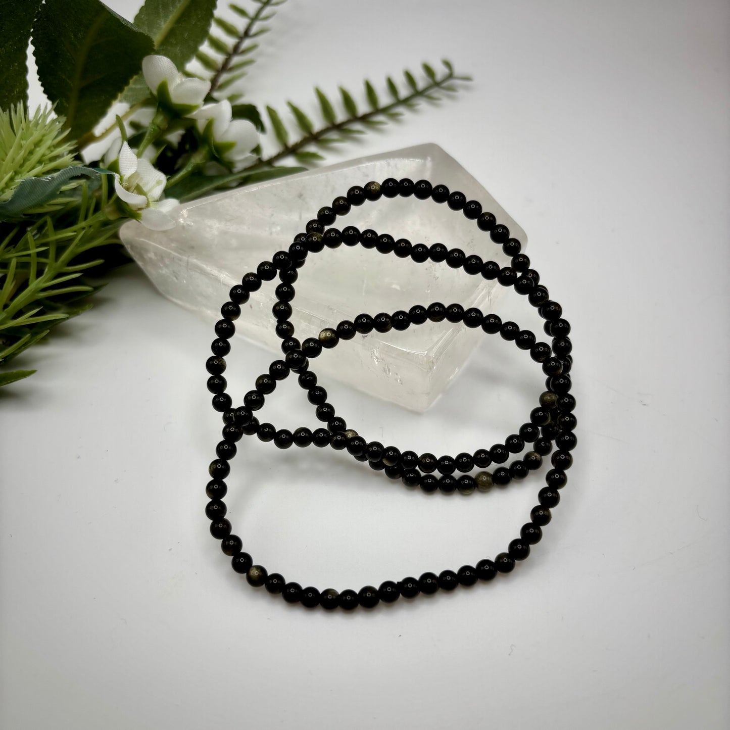 Gold Sheen Obsidian Bracelets