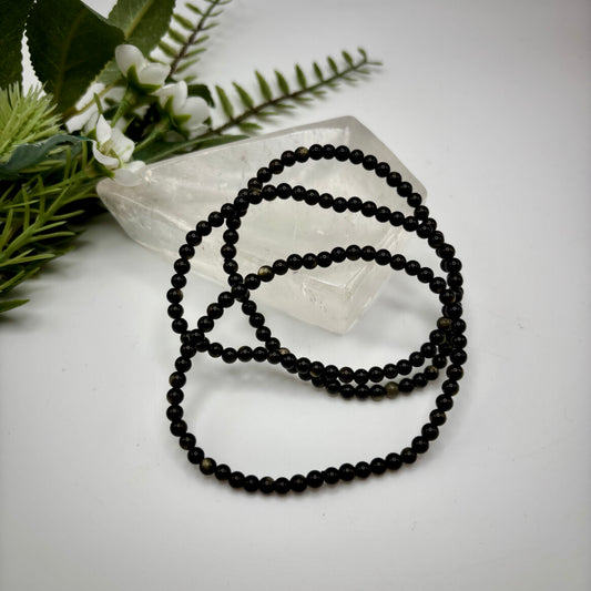 Gold Sheen Obsidian Bracelets