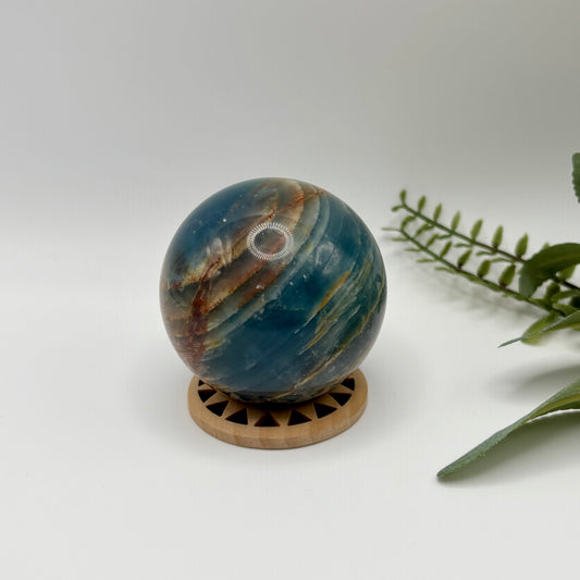 Blue Lemurian Calcite Sphere