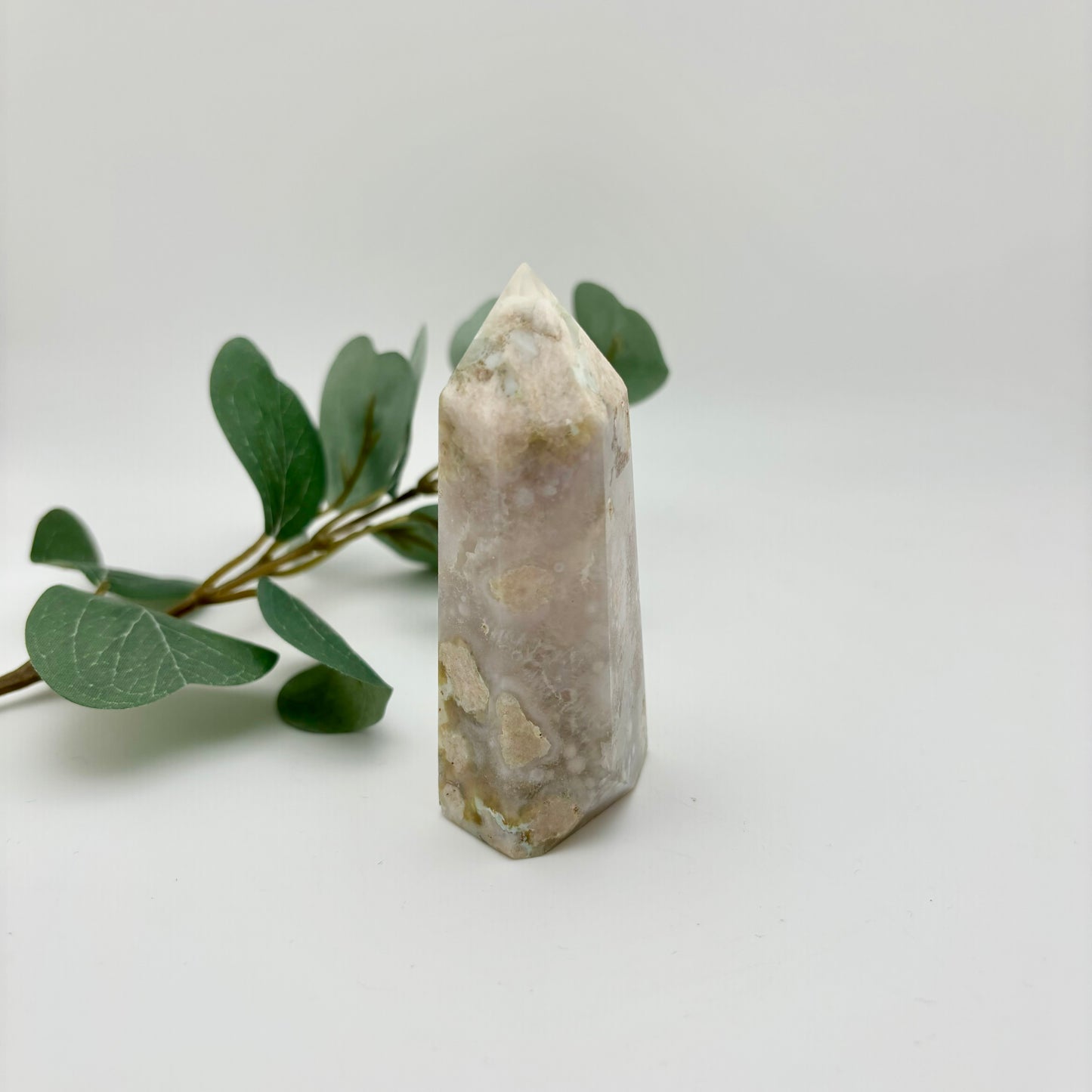Green Flower Agate Towers