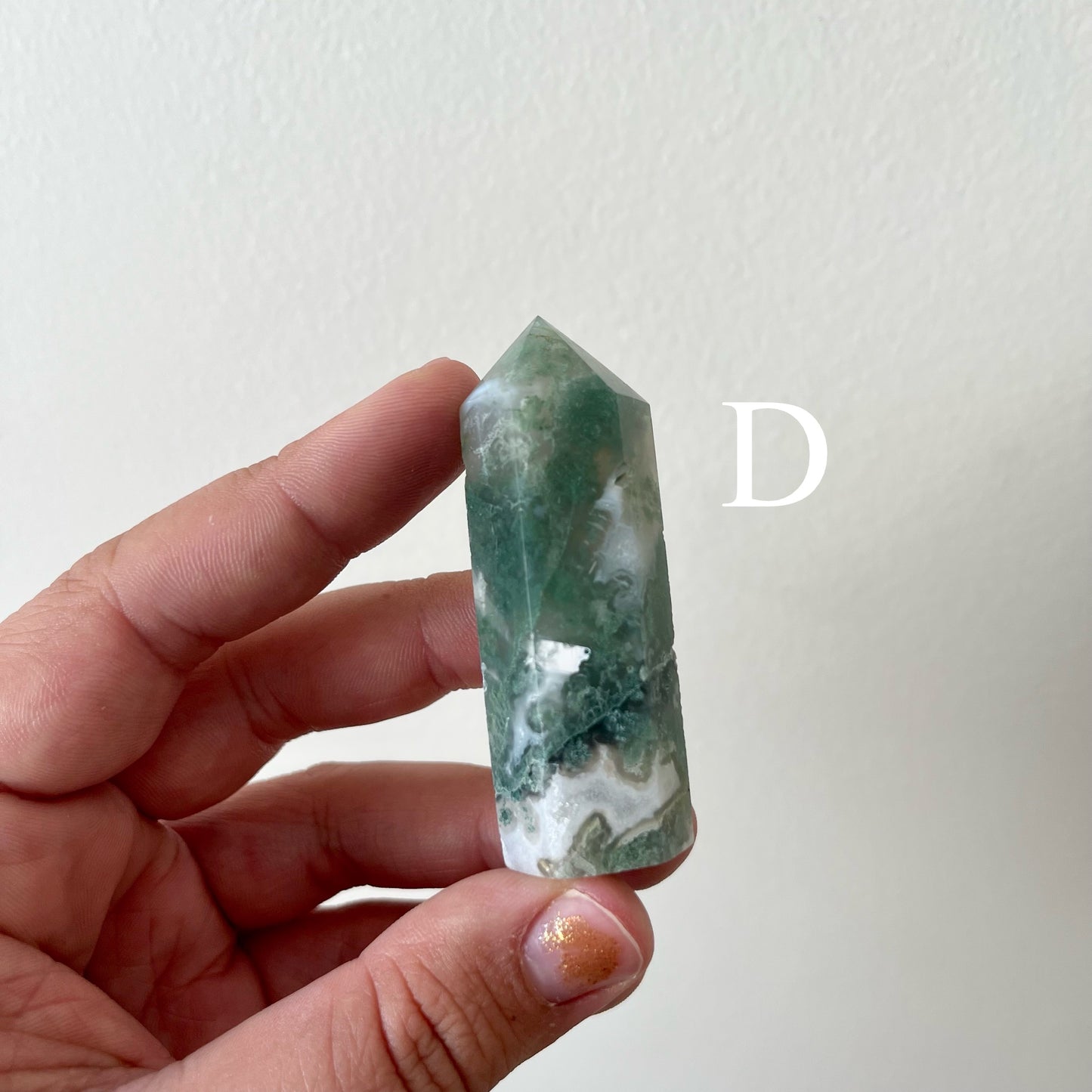 Small Moss Agate Towers