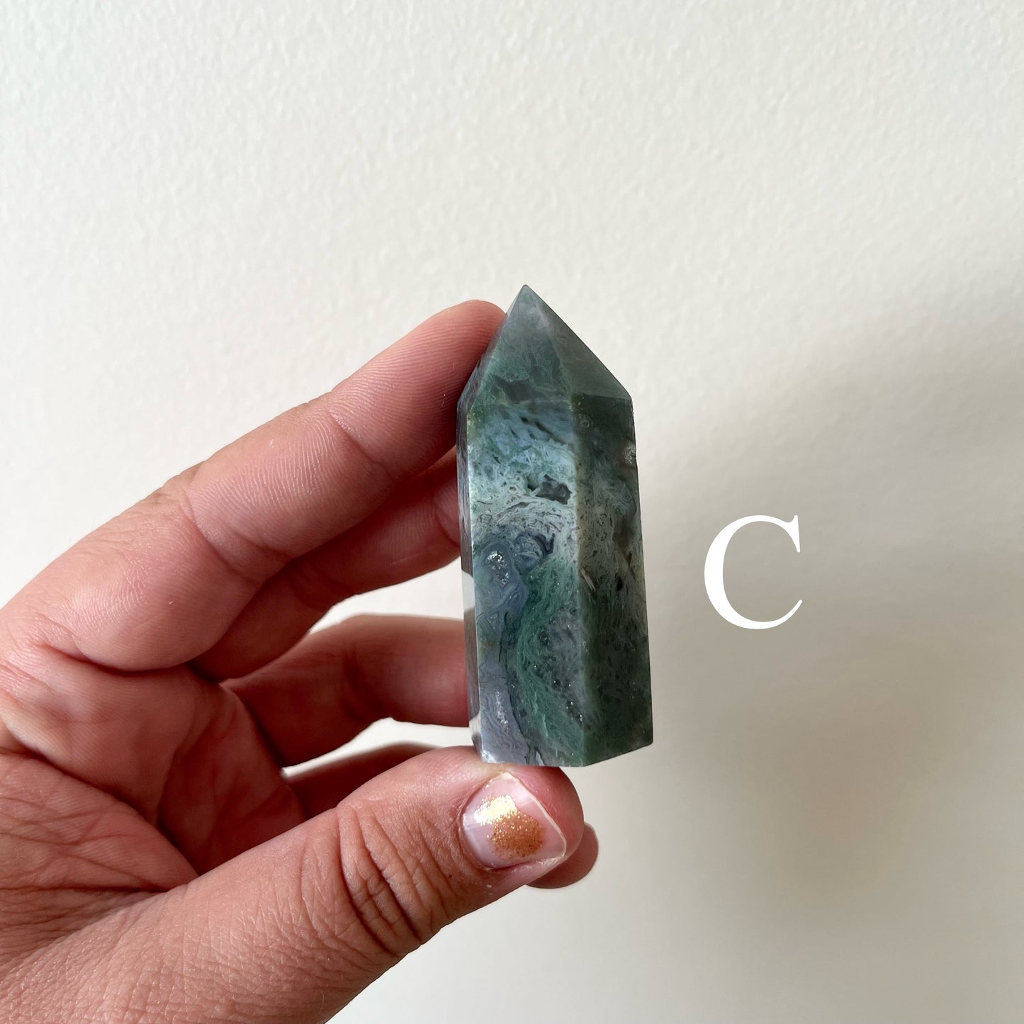 Small Moss Agate Towers