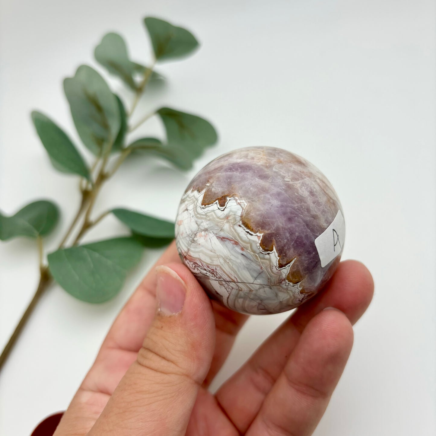 Amethyst with Crazy Lace Agate Spheres