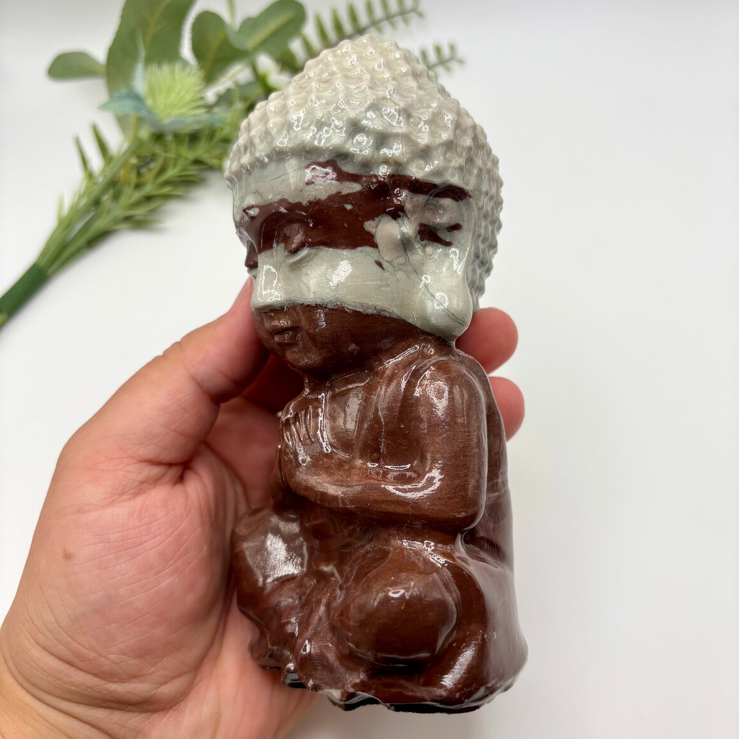 XL Polychrome Jasper Buddha