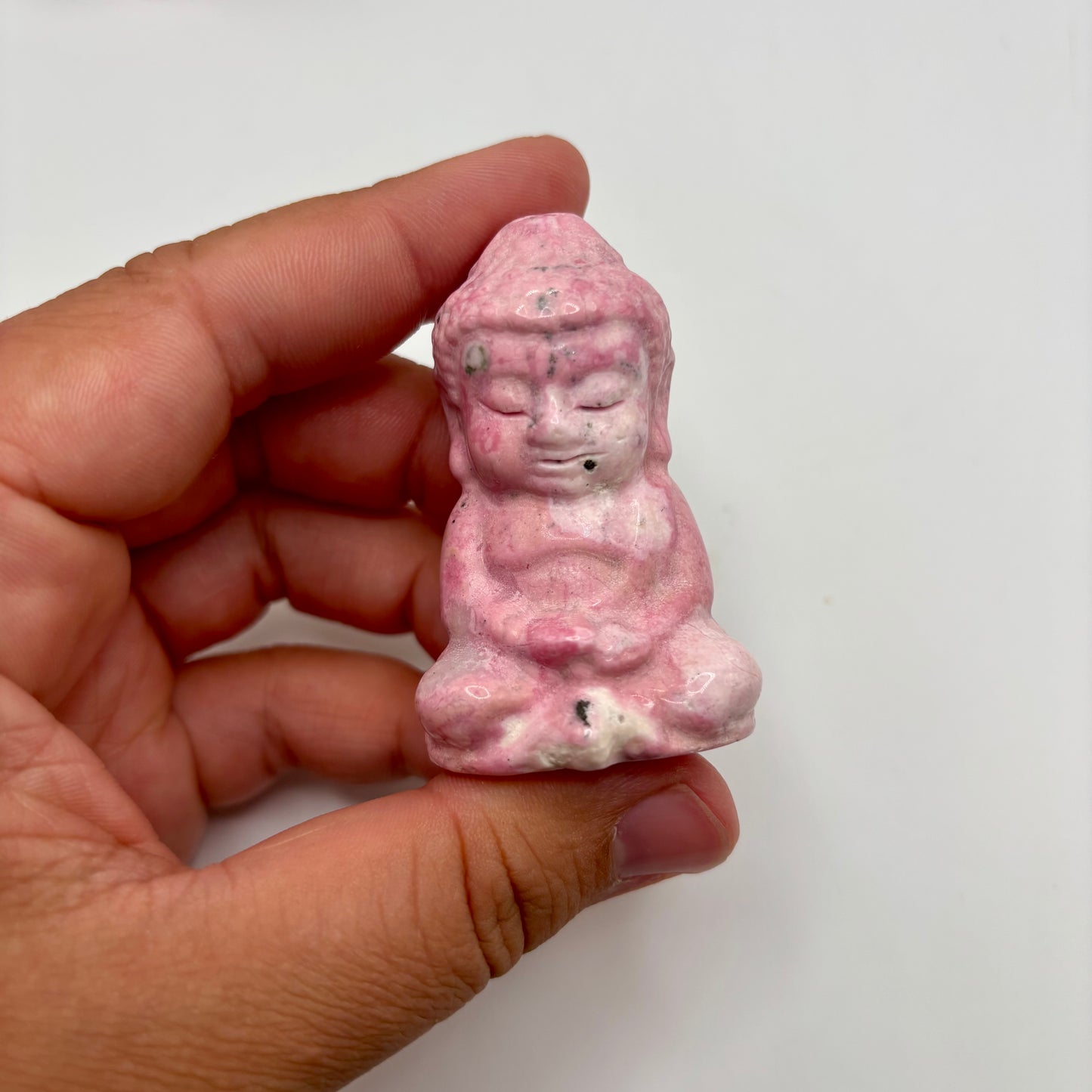 Peruvian Rhodonite Buddhas