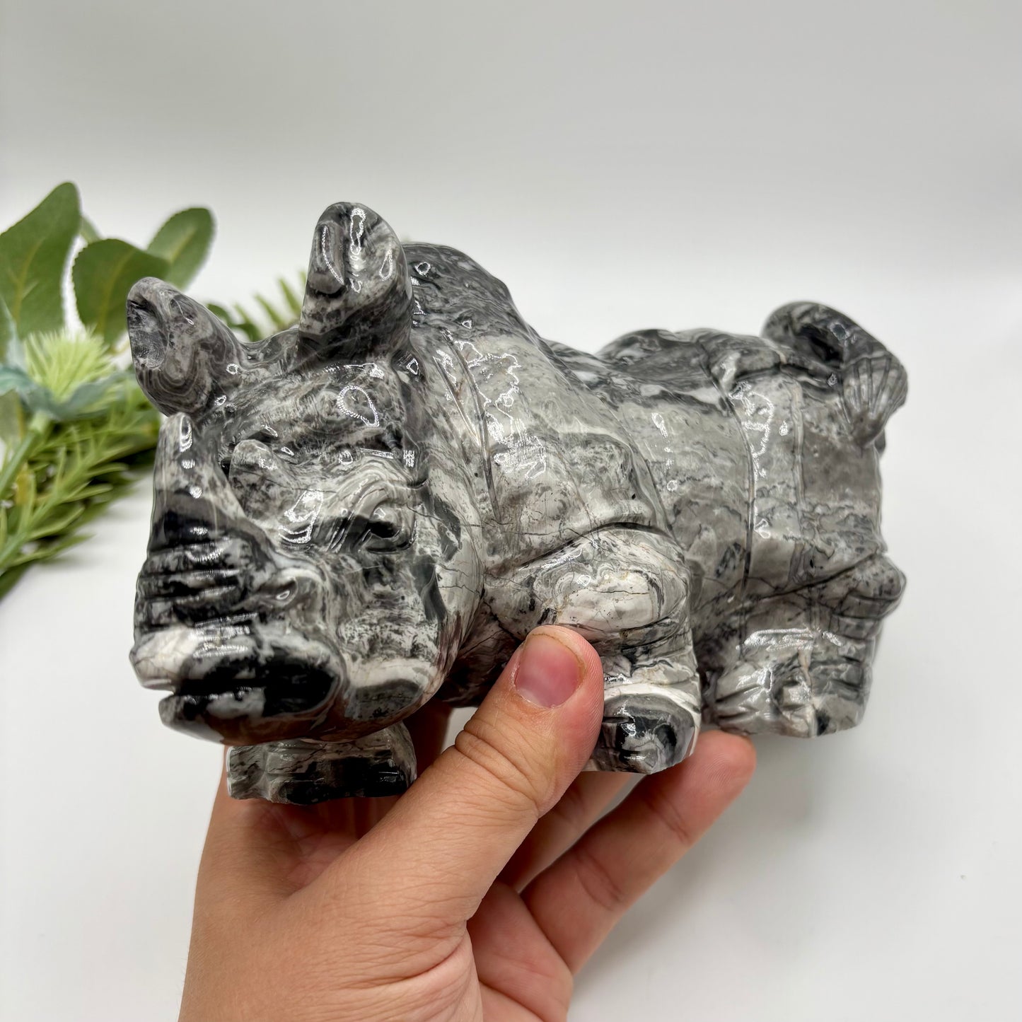 XL Picasso Jasper Rhinoceros