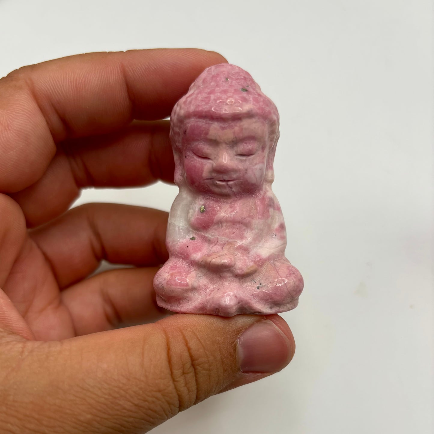 Peruvian Rhodonite Buddhas