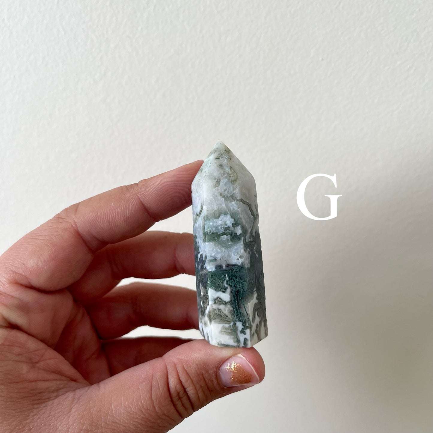Small Moss Agate Towers