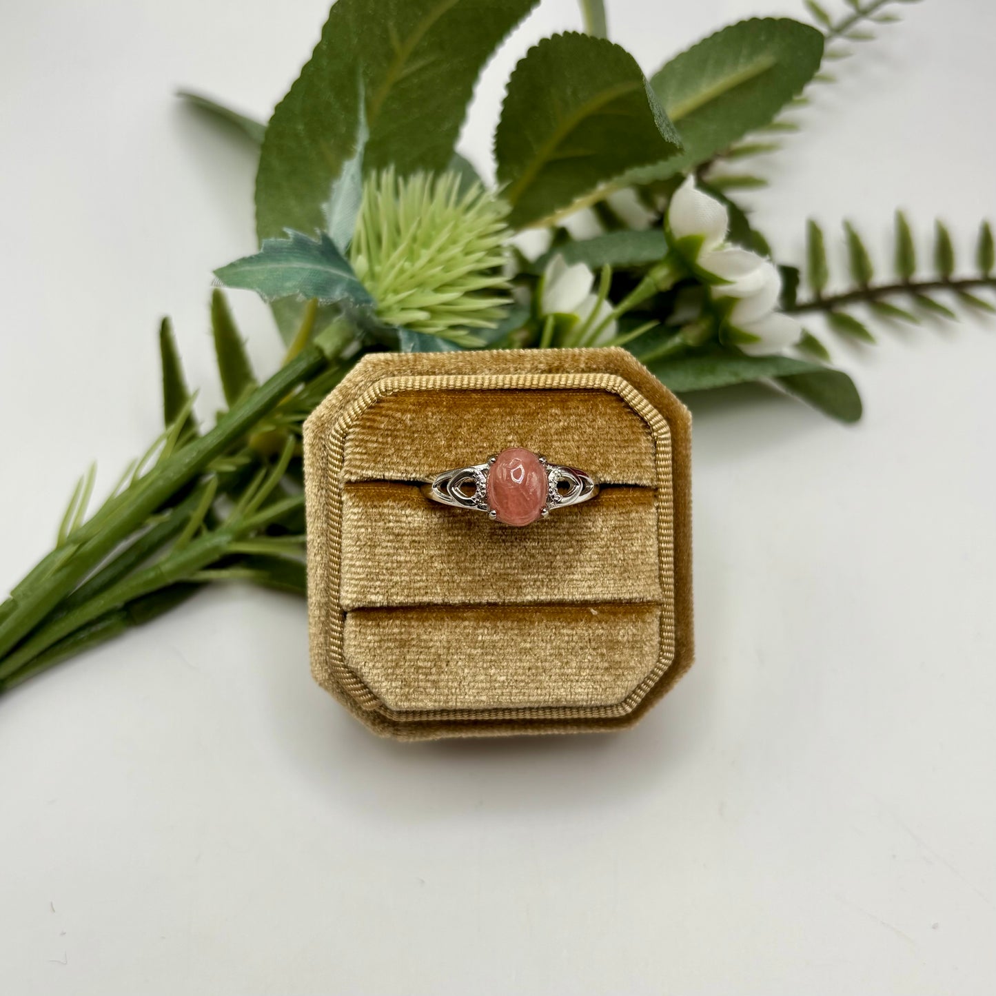 Gem Rhodochrosite Rings