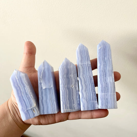 Blue Lace Agate Towers