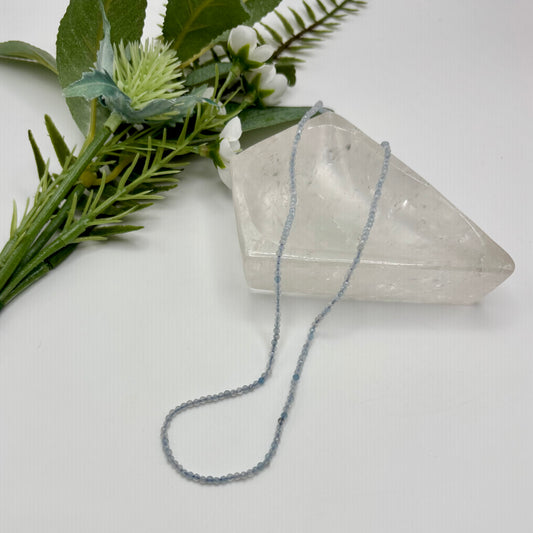 Faceted Aquamarine Necklace