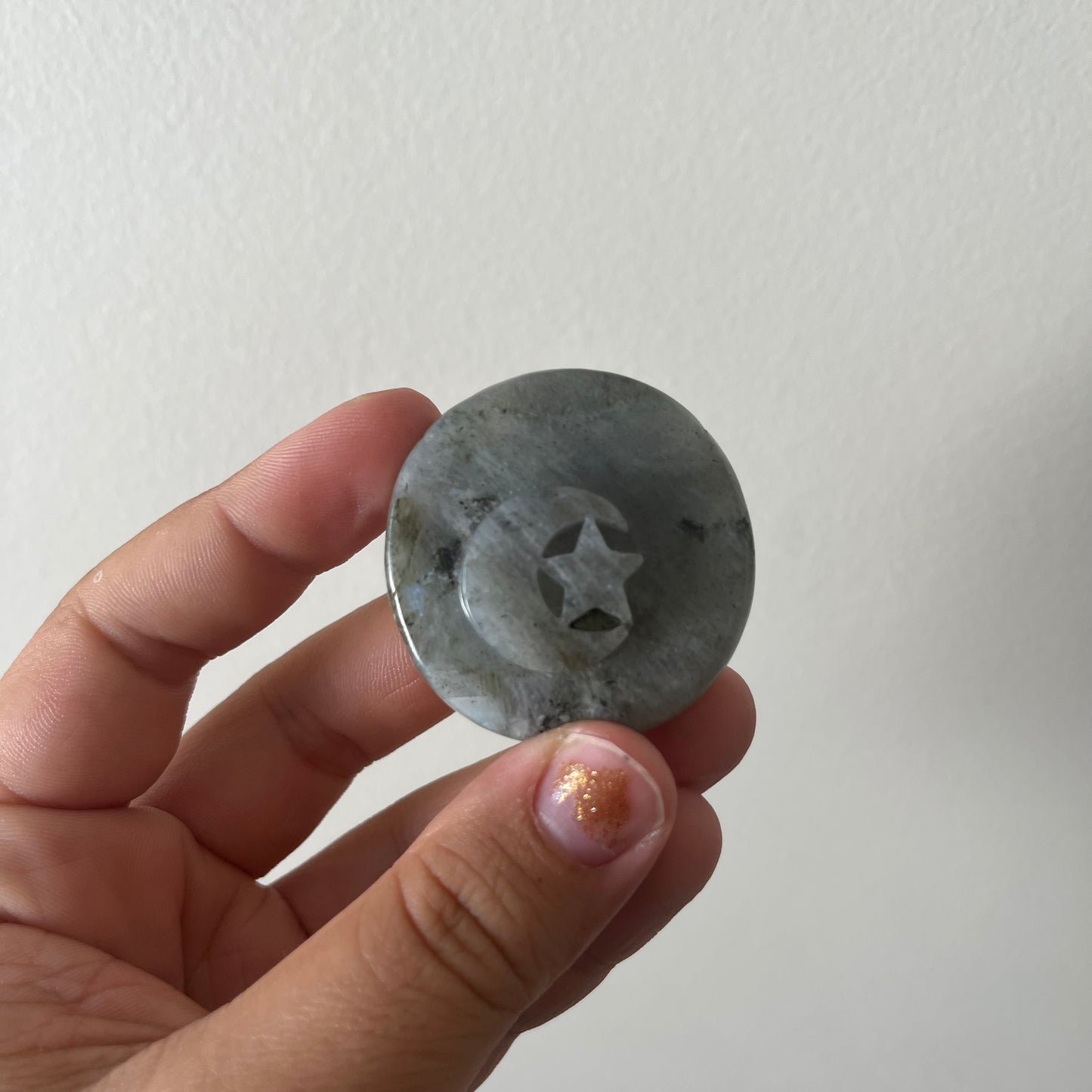 Labradorite Moon and Star