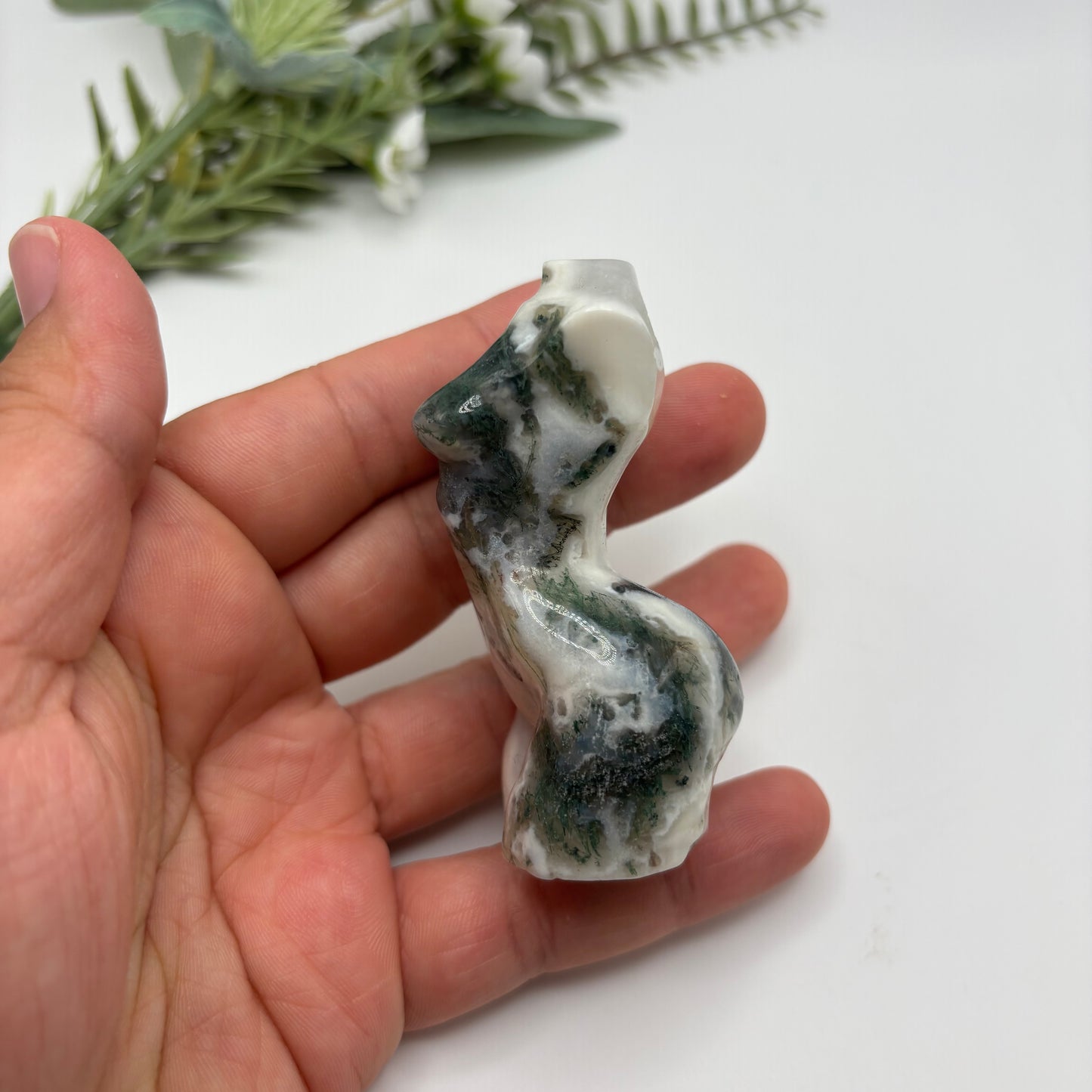 Moss Agate Goddess