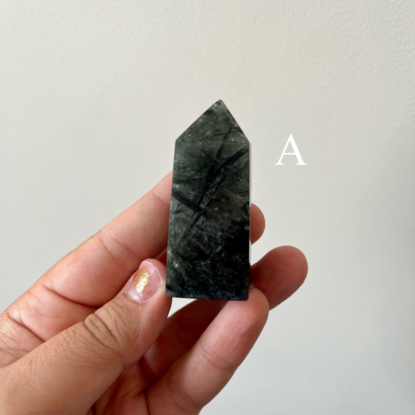 Green Tourmaline in Quartz Towers