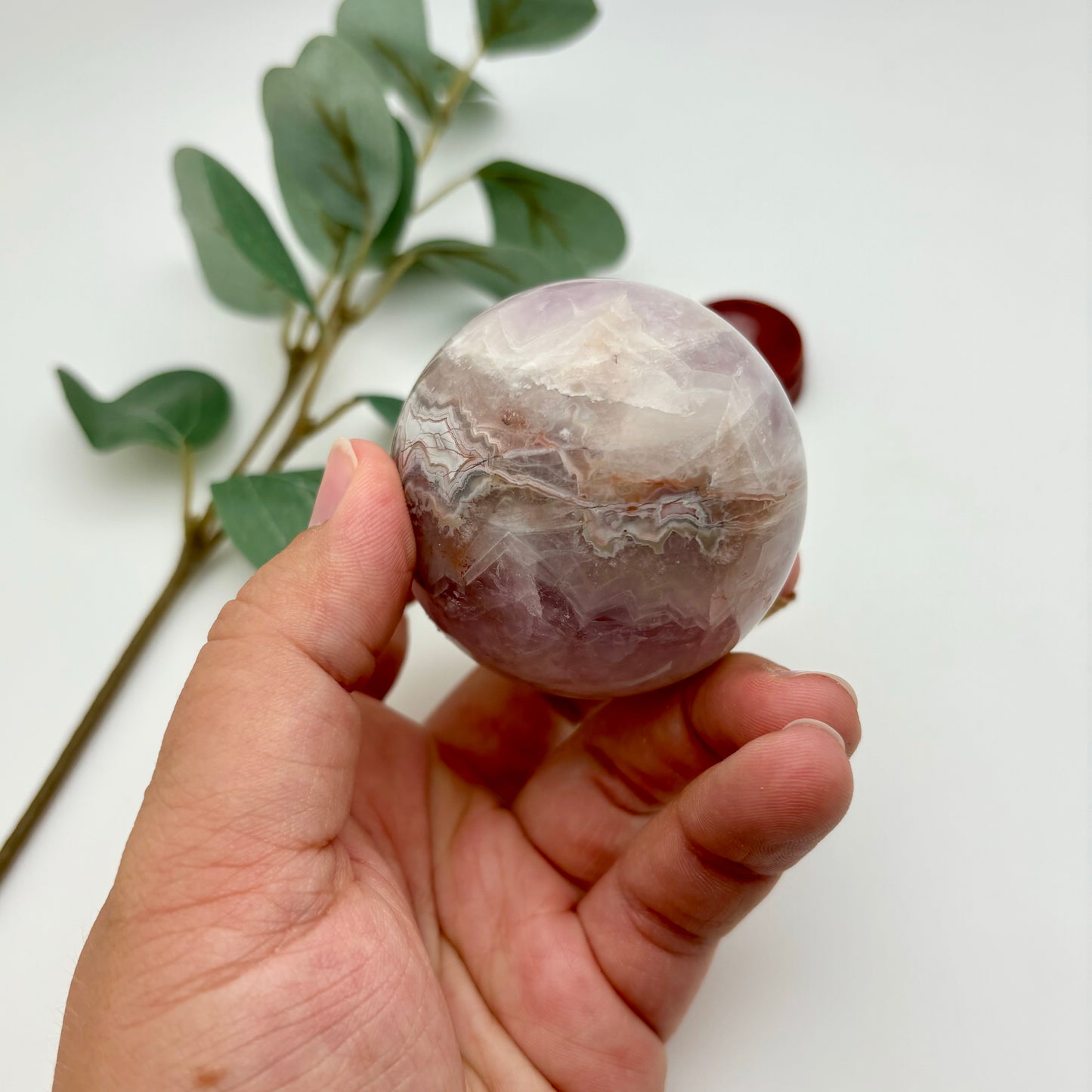 Amethyst with Crazy Lace Agate Spheres
