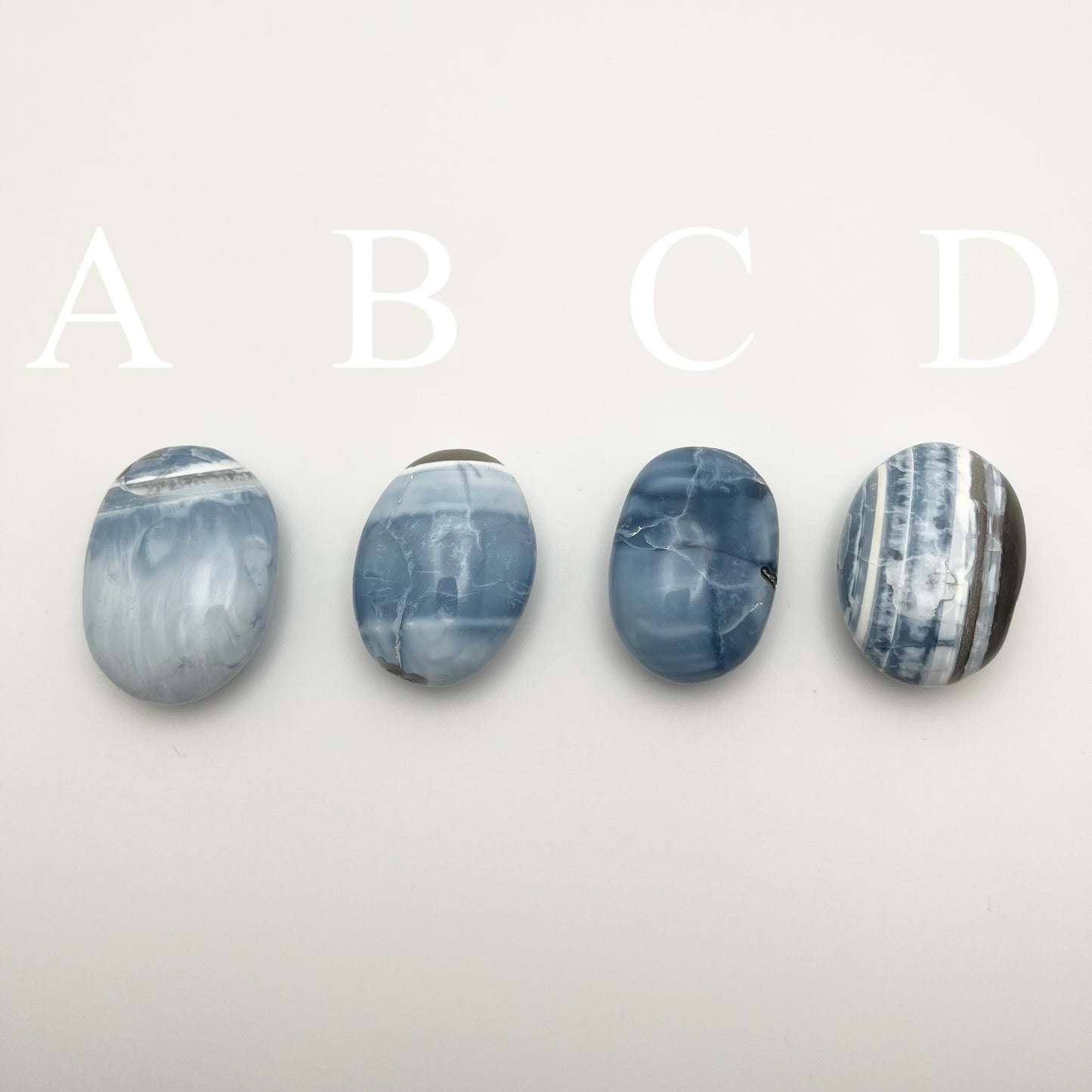 Owyhee Blue Opal Palm Stones