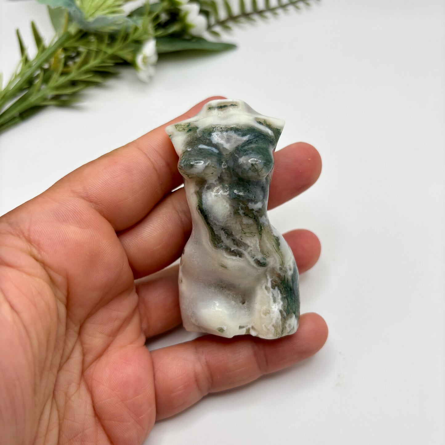 Moss Agate Goddess