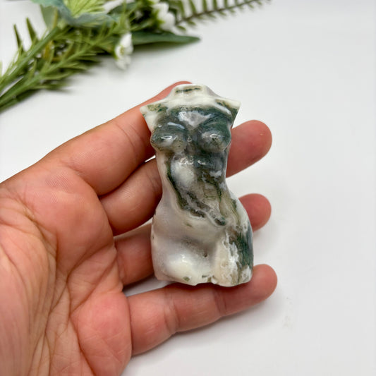 Moss Agate Goddess