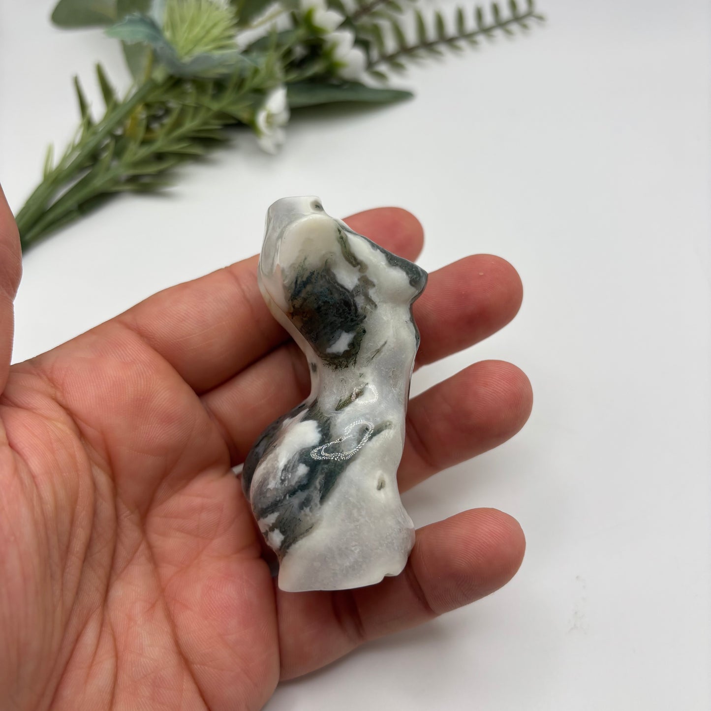 Moss Agate Goddess