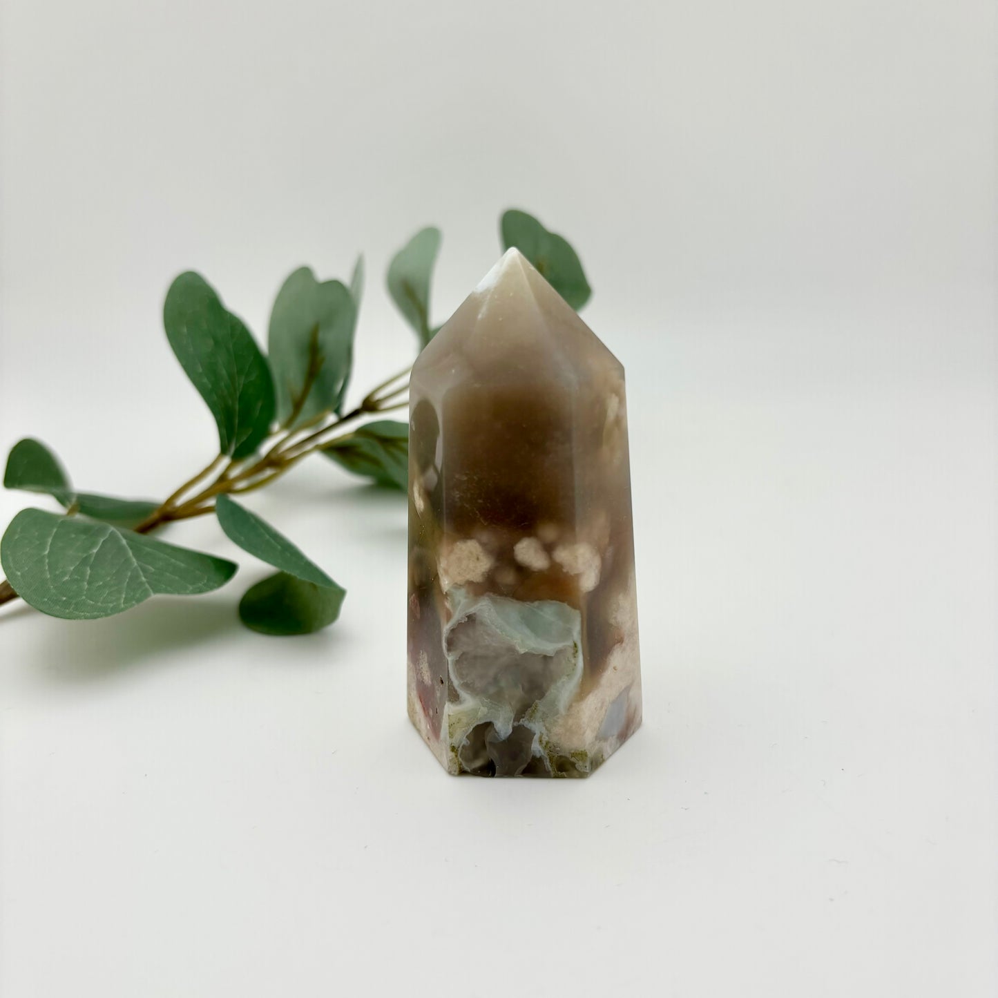 Green Flower Agate Towers