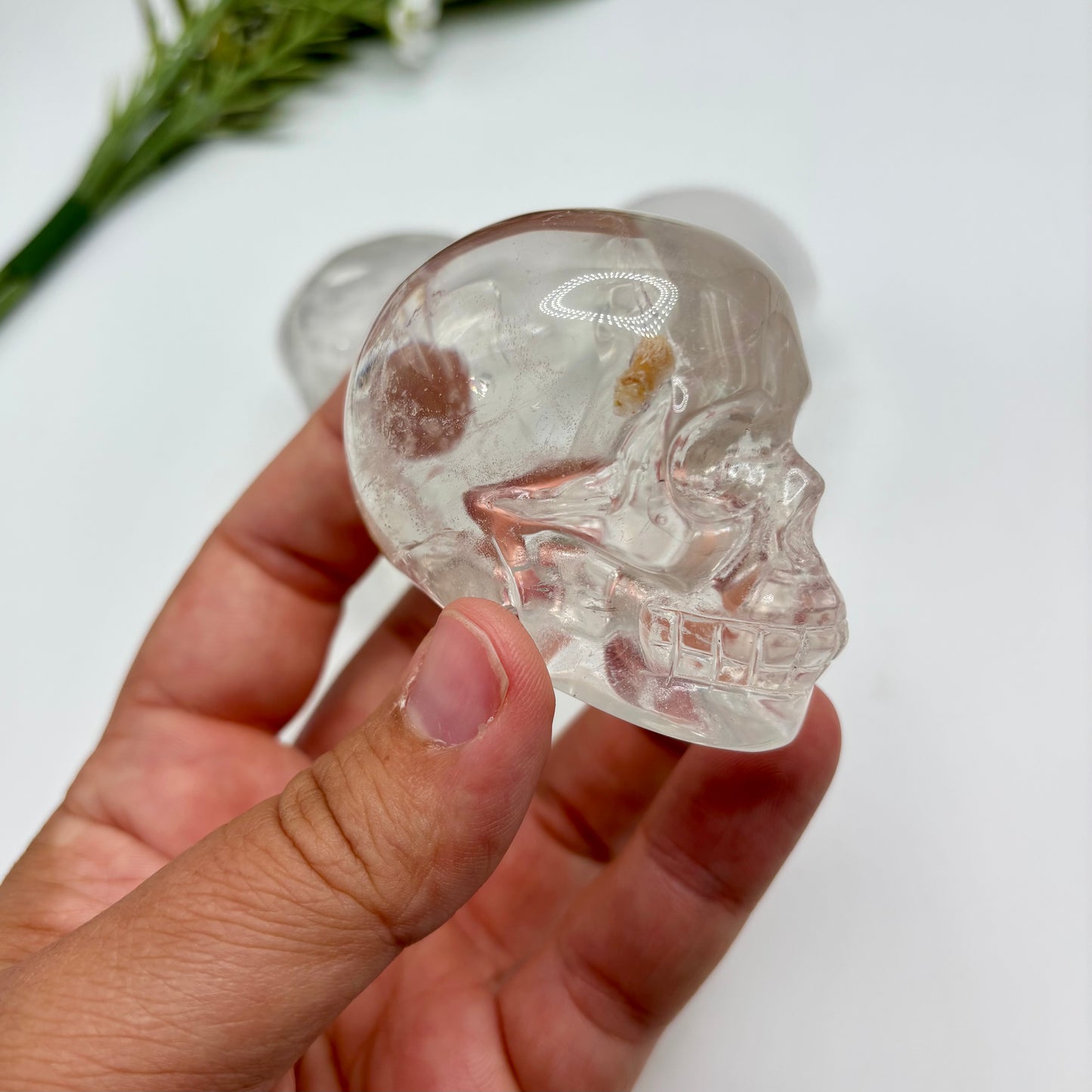 HQ Clear Quartz Skulls