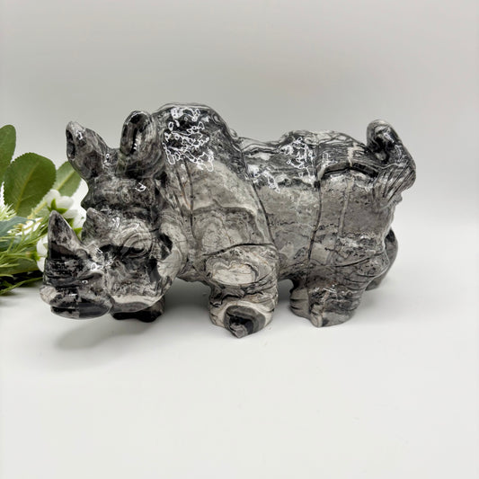 XL Picasso Jasper Rhinoceros
