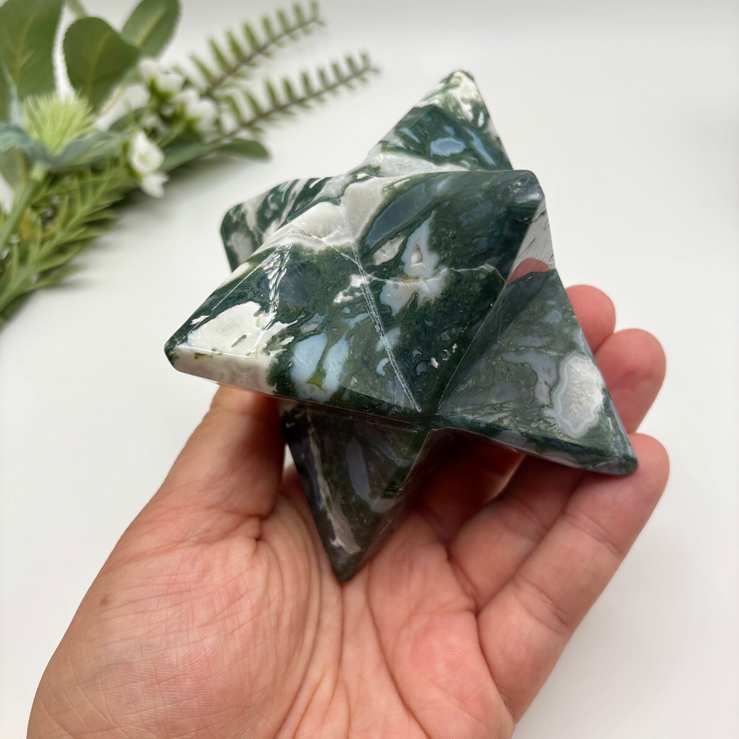 Moss Agate Merkabas