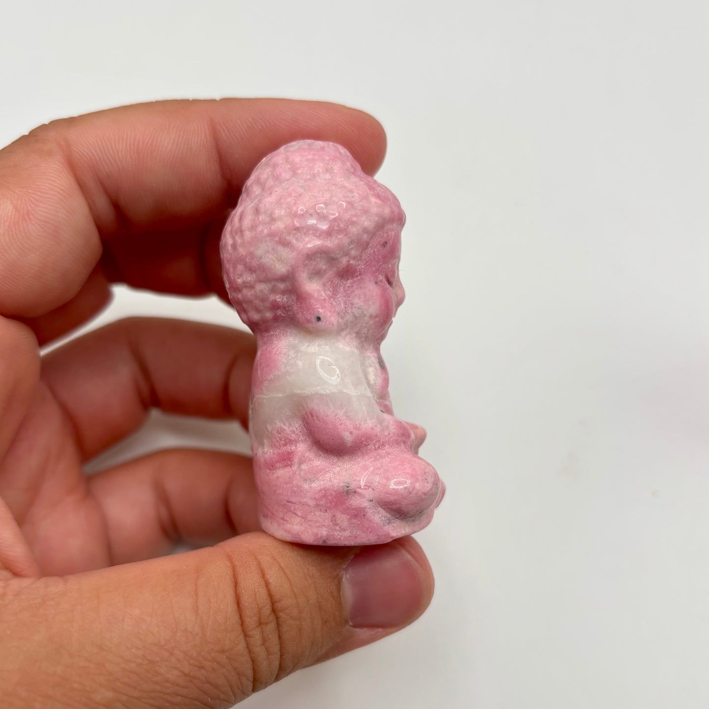 Peruvian Rhodonite Buddhas