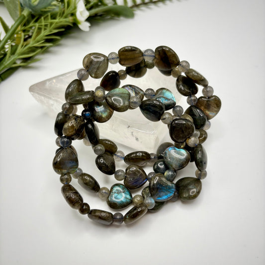 Heart Labradorite Bracelets