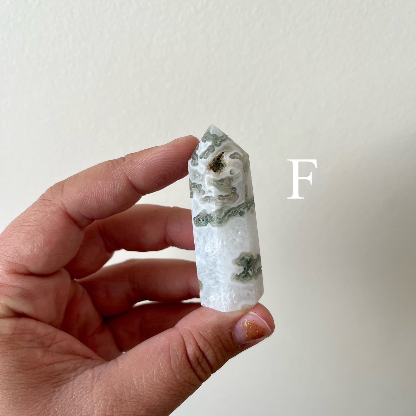 Small Moss Agate Towers
