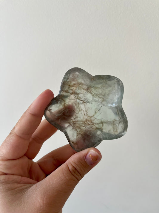 Webbed Flourite Flower Bowl