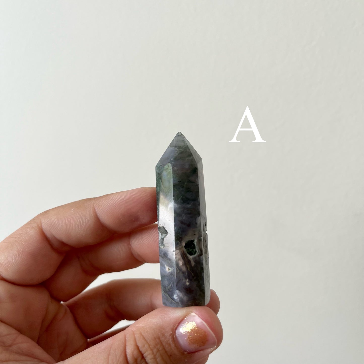 Small Moss Agate Towers