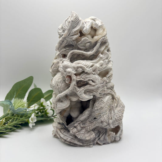 Mexican Crazy Lace Agate Dragon